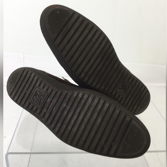 Louis Vuitton Dark Brown Suede Cap-Toe Lace-Up Chukka Boots Size 6 - Picture 5 of 9